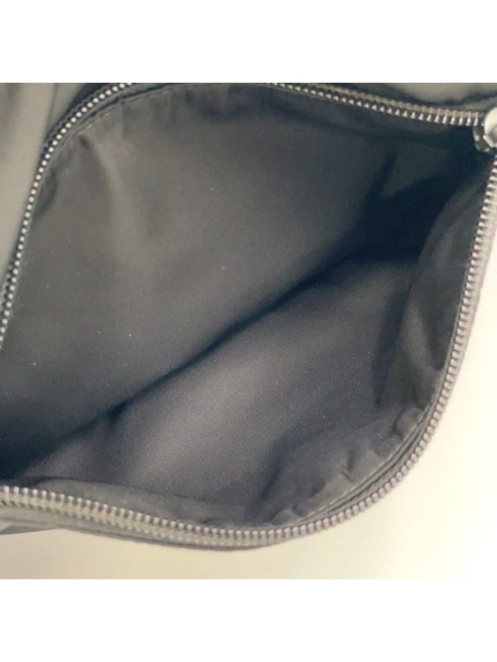 Prada Re-Nylon Black Shoulder Bag Silver - Picture 10 of 14